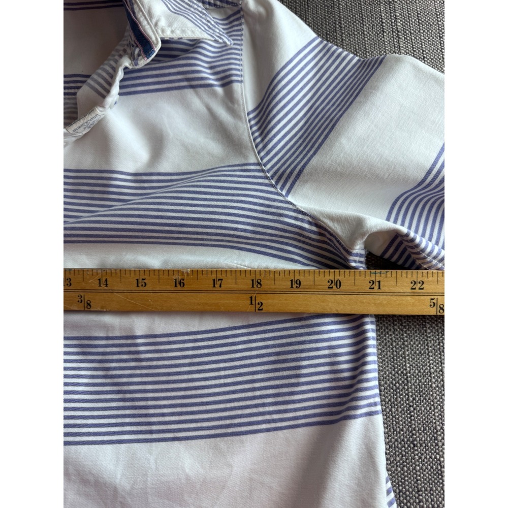 Joules Clovelly Striped Rugby Shirt Blue White Cotton Mariners Grade Womens 8 - Picture 7 of 11